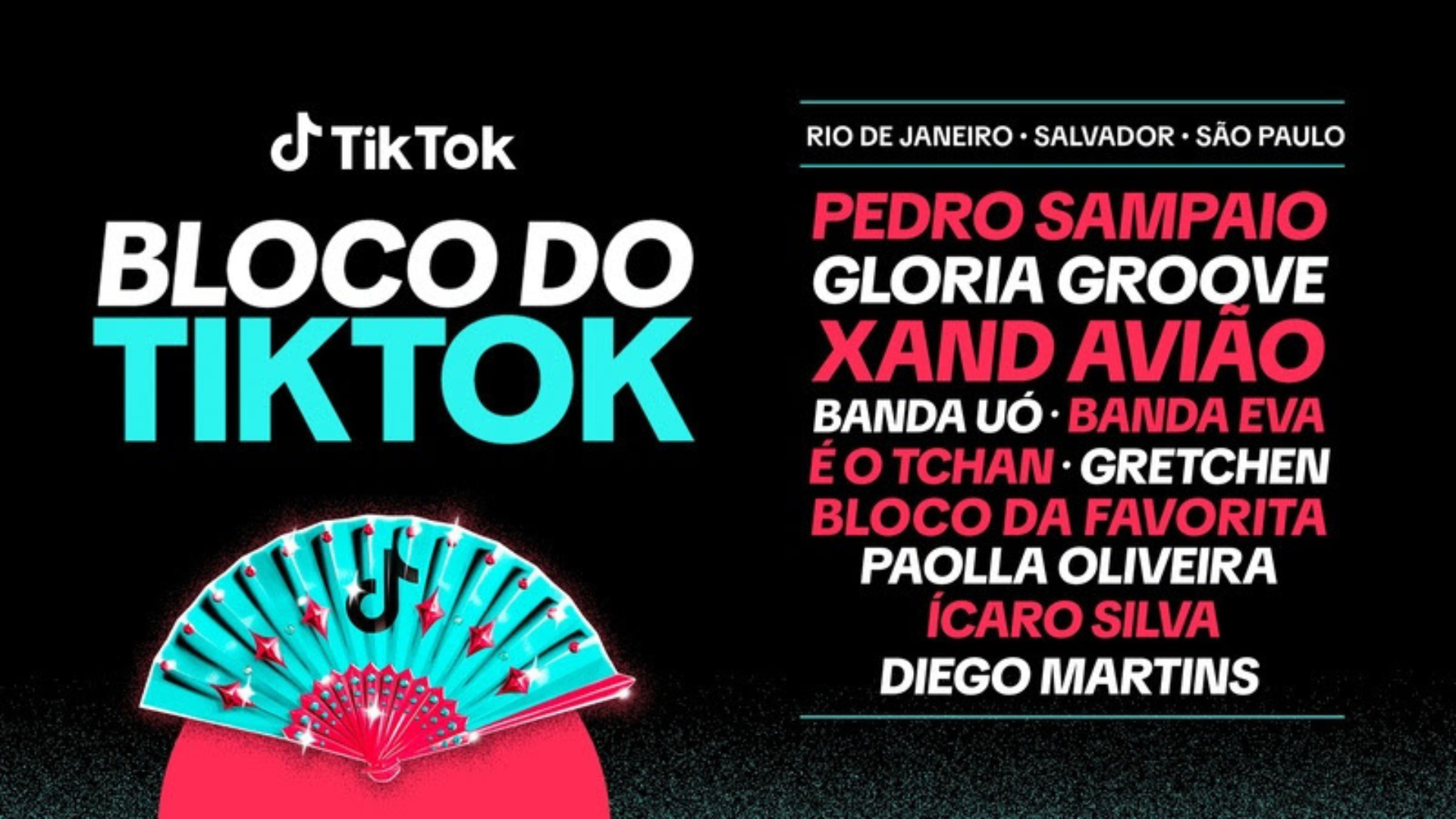 Bloco do TikTok recebe grandes nomes pelo Brasil