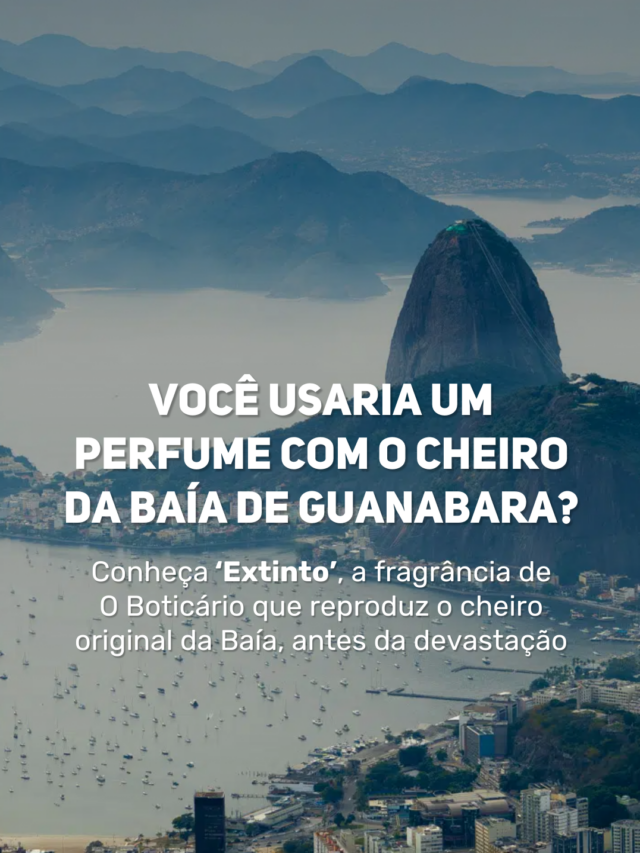 Você usaria um perfume com o cheiro da Baía de Guanabara?