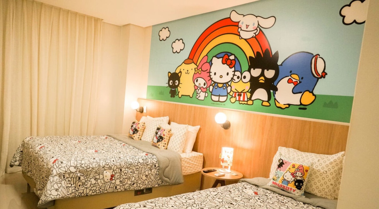 Primeiros quartos temáticos de Hello Kitty & Amigos chegam ao Brasil Primeiros quartos temáticos de Hello Kitty & Amigos chegam ao Brasil