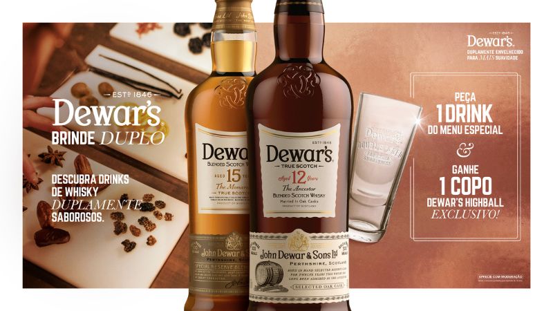 Dewar's promove experiência e menu exclusivo de drinques em sete bares de SP