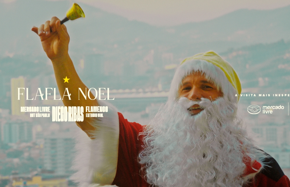 Diego Ribas vira Papai Noel em ação do Mercado Livre