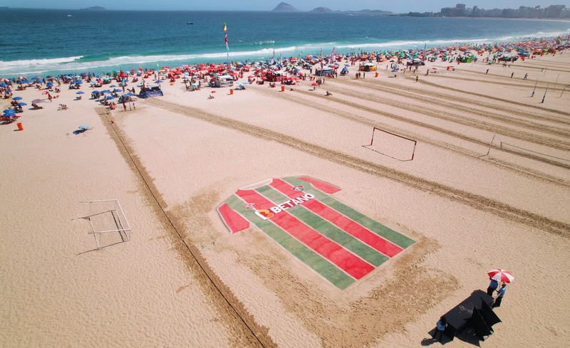 Fluminense levou camisa gigante a Copacabana para Mundial de Clubes 2023