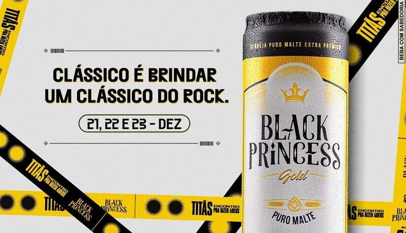 Black Princess é cerveja oficial do encerramento da turnê 'Titãs Encontro'