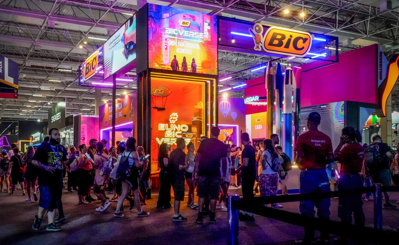 BIC estreou na CCXP com estande produzido pela Modale