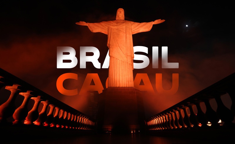 Brasil Cacau ilumina o Cristo Redentor para agradecer aos consumidores