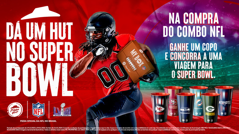 Pizza Hut levará fãs ao Super Bowl LVIII