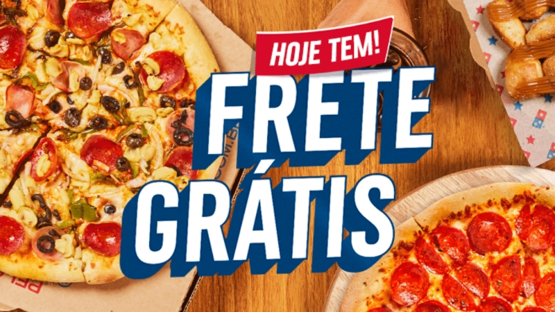 Domino’s Pizza celebra 2024 com 1 semana de frete grátis