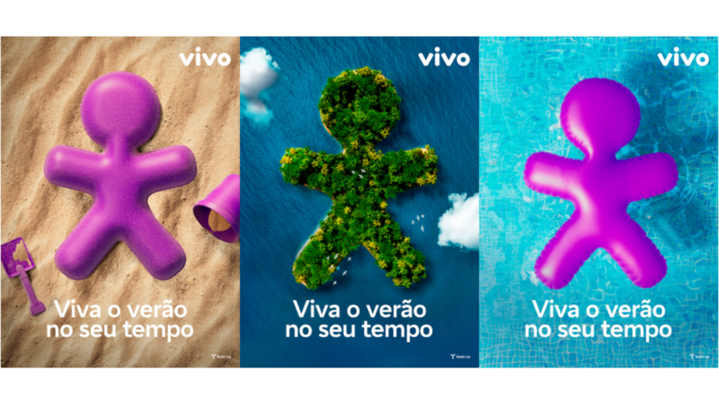 Vivo convida as pessoas a curtirem o verão