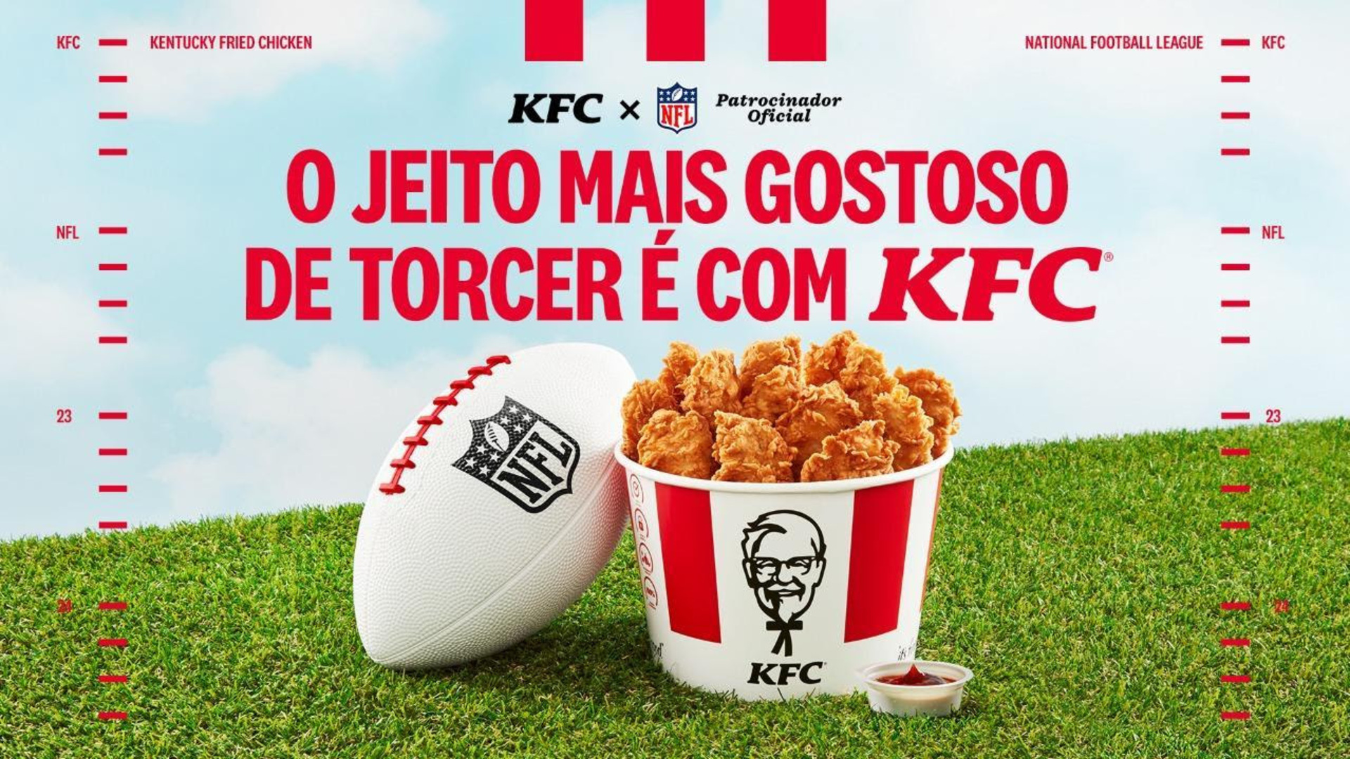 KFC é anunciado como patrocinador oficial da NFL no Brasil