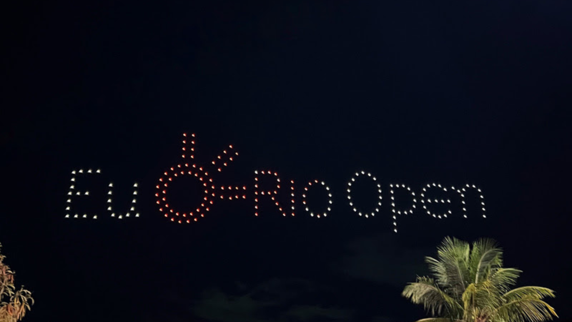 Claro comemorou 10 anos do Rio Open com show de drones