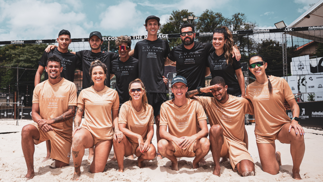 Warner faz lançamento de "Duna: Parte Dois" em campeonato de futevôlei Warner faz lançamento de "Duna: Parte Dois" em campeonato de futevôlei
