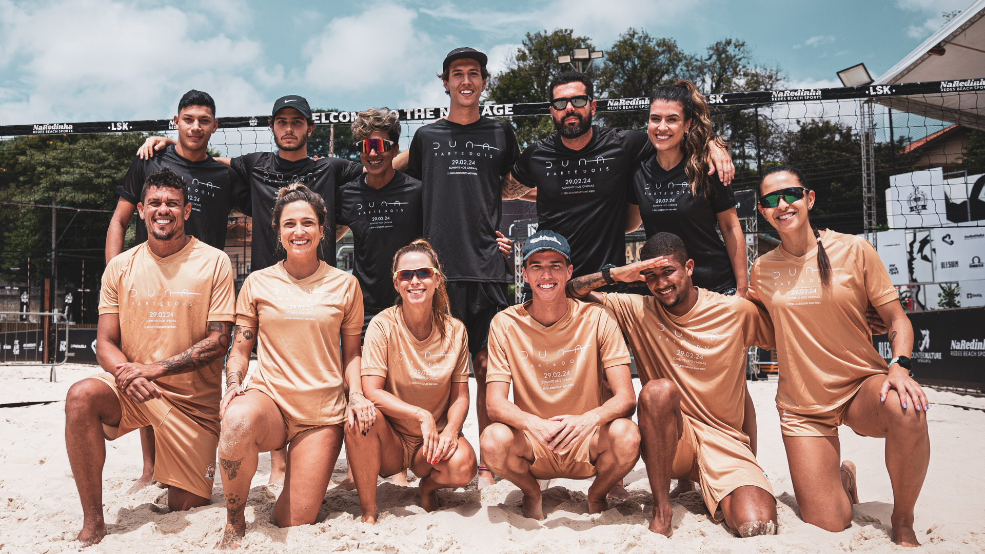 Warner faz lançamento de "Duna: Parte Dois" em campeonato de futevôlei