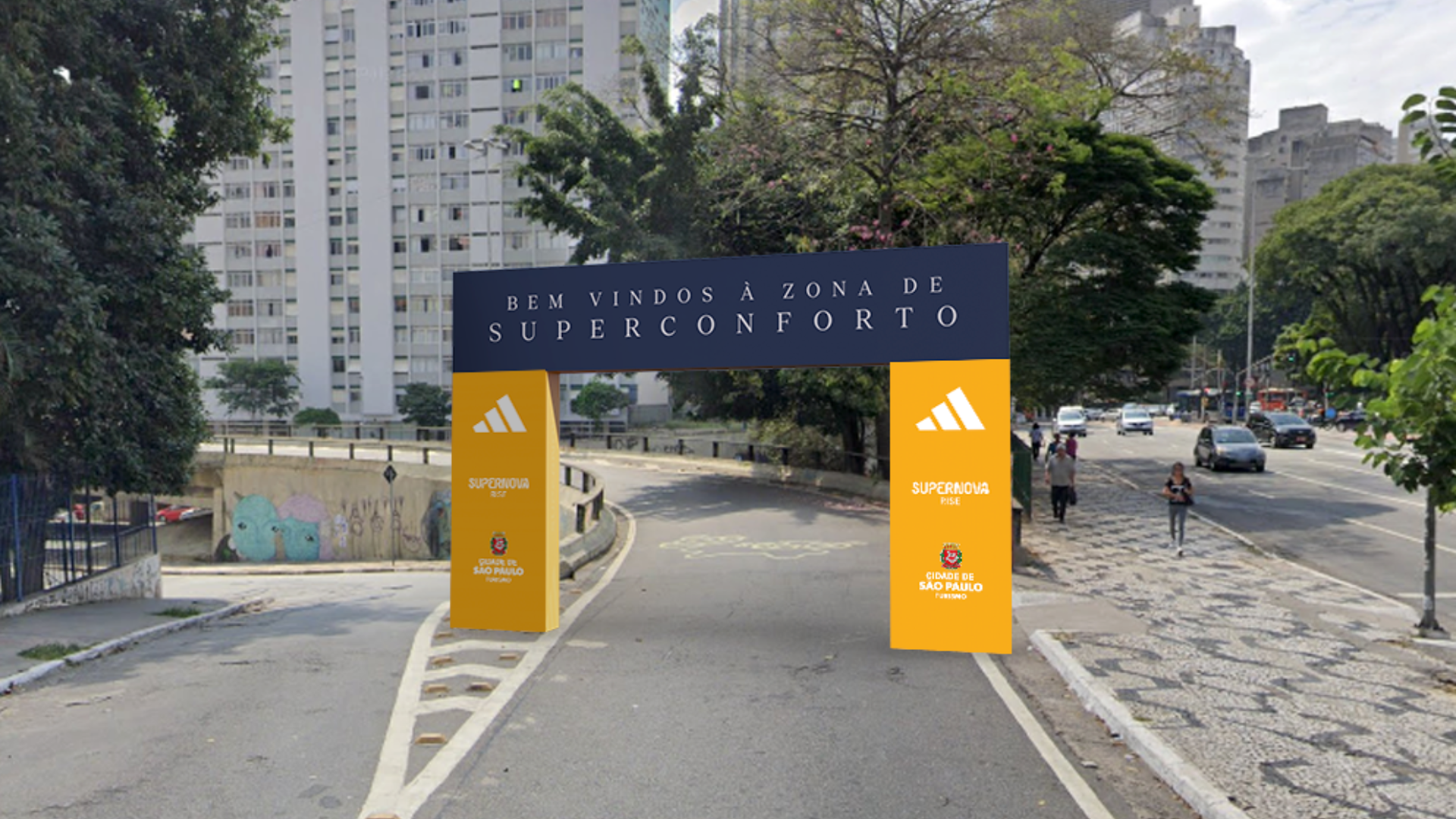 Adidas reforça importância do conforto na corrida com ativação no Minhocão