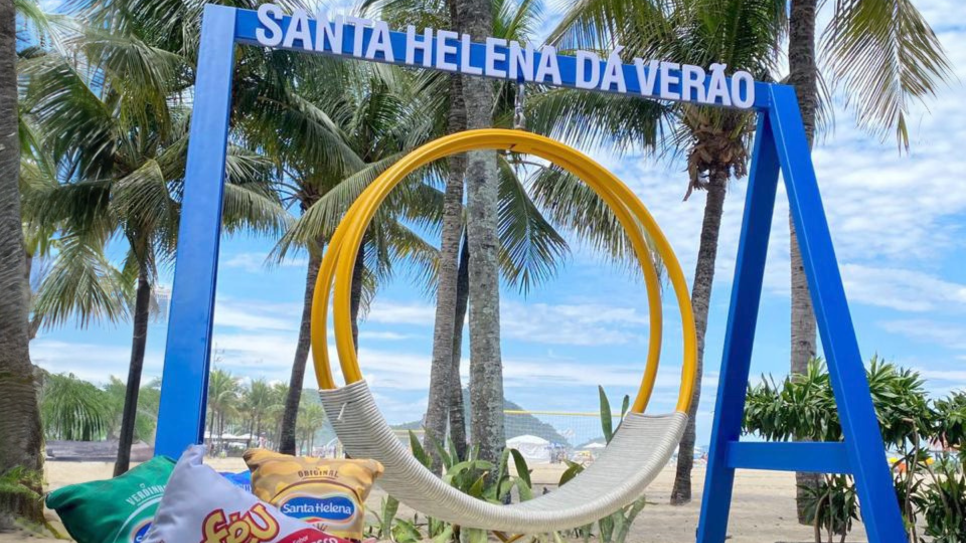 Santa Helena tem espaço com praia de fundo em Copacabana