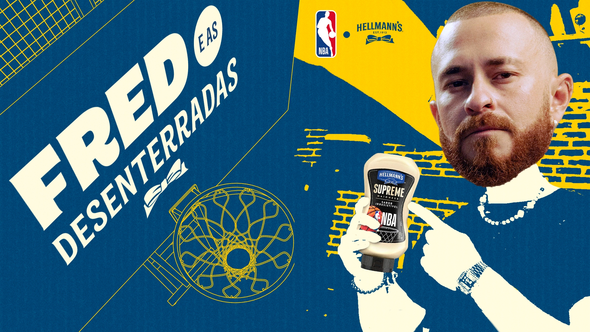 Hellmann's inicia ativações para NBA com desafio a Fred Bruno