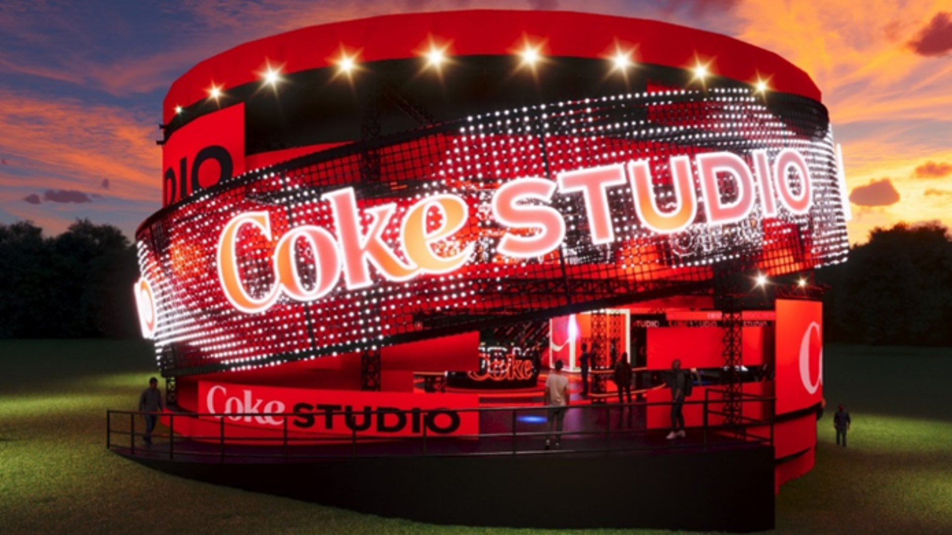 Coca-Cola tem arena 360° imersiva com apresentação de artistas e DJs