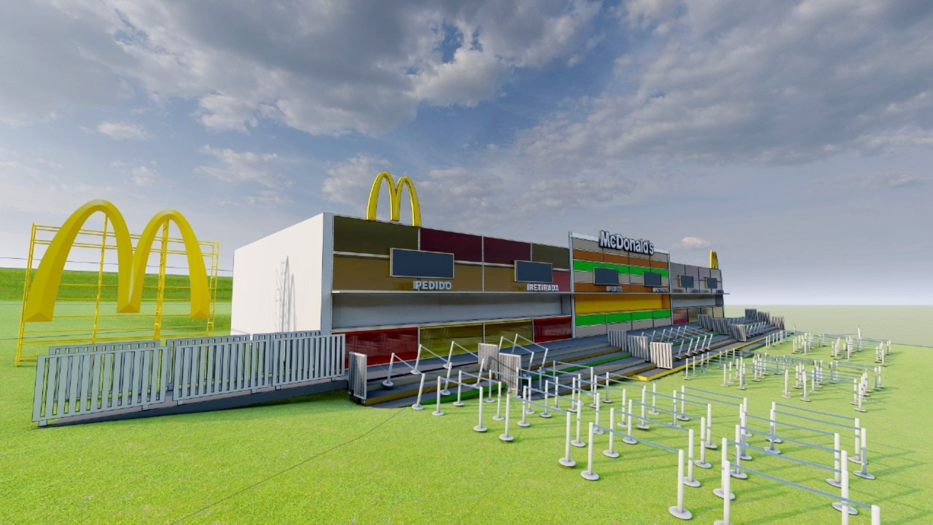 McDonald's participa do LollaBR24 com restaurante desmontável