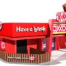 Imagem demonstrativa de uma loja OXXO decorada pela KITKAT