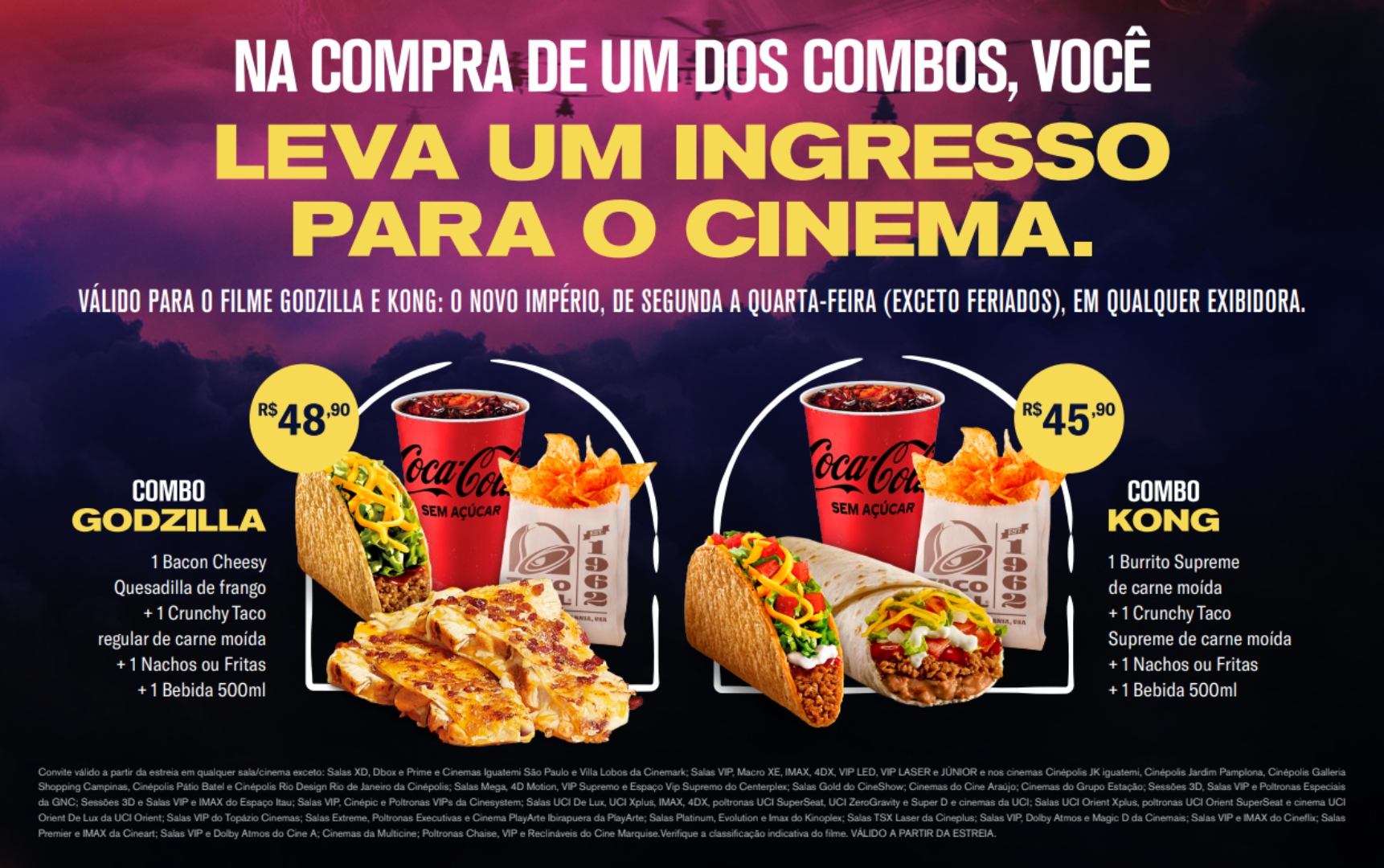 Promoção Warner e Taco Bell