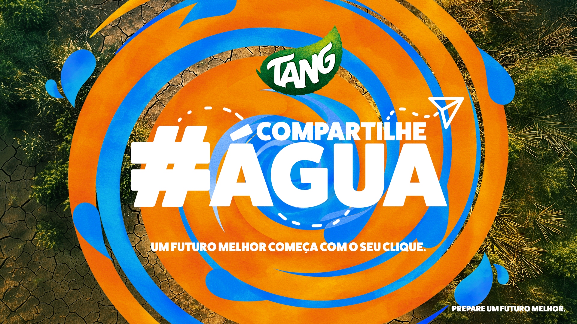 Banner da nova campanha da Tang com o projeto Amigos do Bem