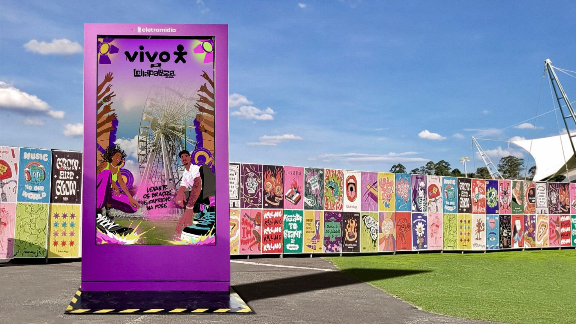 Vivo trouxe primeiro lambe-lambe imersivo do País ao Lolla BR