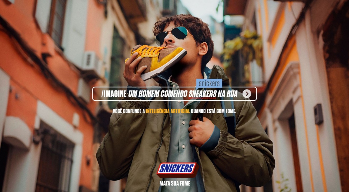 SNICKERS utiliza IA pela primeira vez no Brasil e lança campanha Missprompting SNICKERS utiliza IA pela primeira vez no Brasil e lança campanha Missprompting