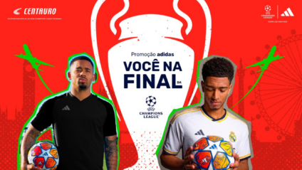 A Centauro, líder em artigos esportivos, e a renomada marca adidas, estão unindo forças para oferecer aos apaixonados por futebol uma oportunidade única e emocionante: assistir à final da UEFA Champions League no icônico Estádio de Wembley, em Londres. A promoção 