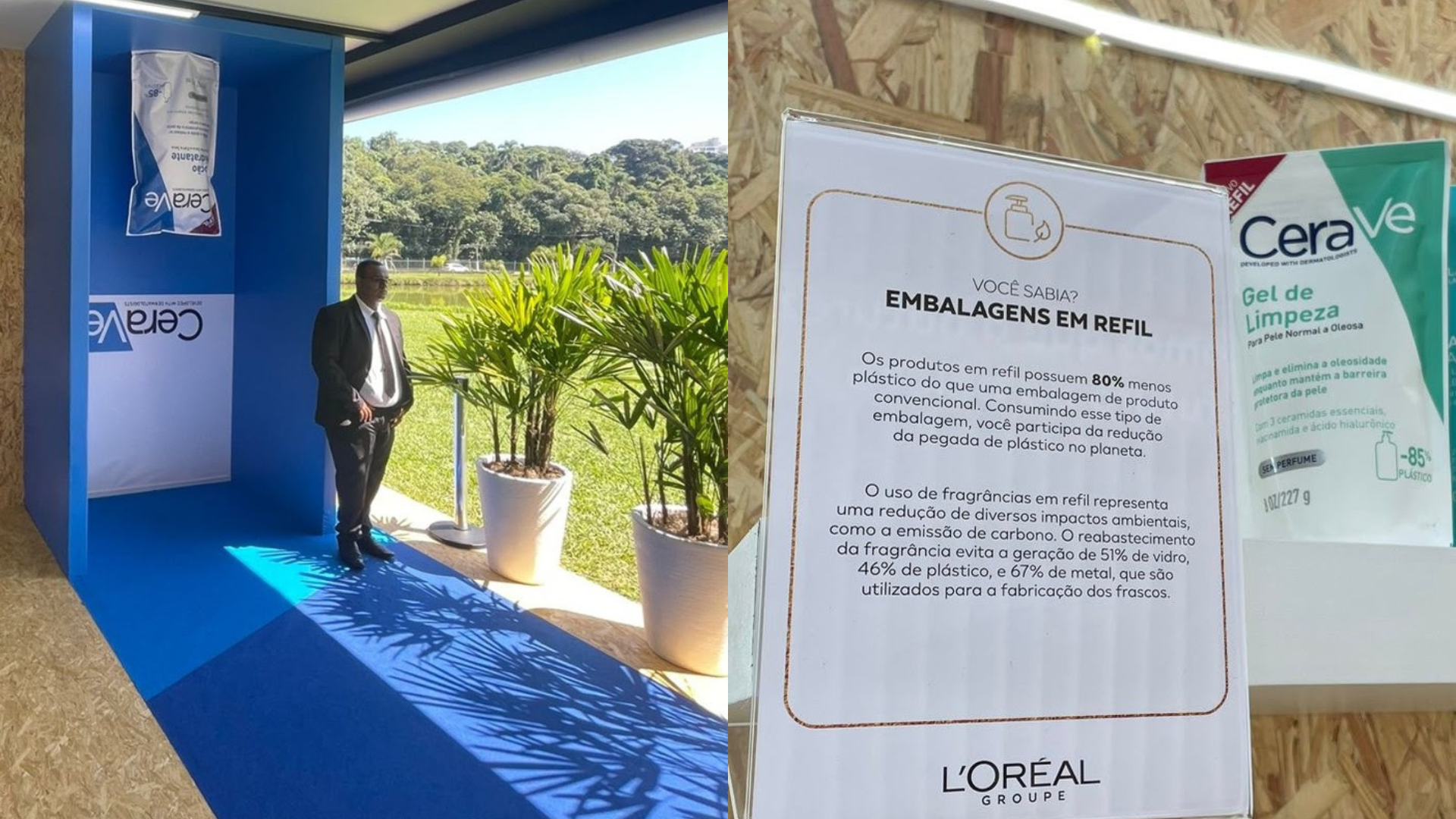 CeraVe, marca líder em skincare nos EUA e a mais recomendada por dermatologistas, elegeu o Brasil para ser o primeiro país a lançar os seus refis. No último domingo (21), em São Paulo, durante o Show para as Florestas - iniciativa que utiliza a música como ferramenta para promover a consciência ambiental e é apoiado pelo Grupo L'Oréal Brasil - a marca promoveu uma ação para presentear o público presente com as novas versões que utilizam até 86% menos plástico em suas embalagens.