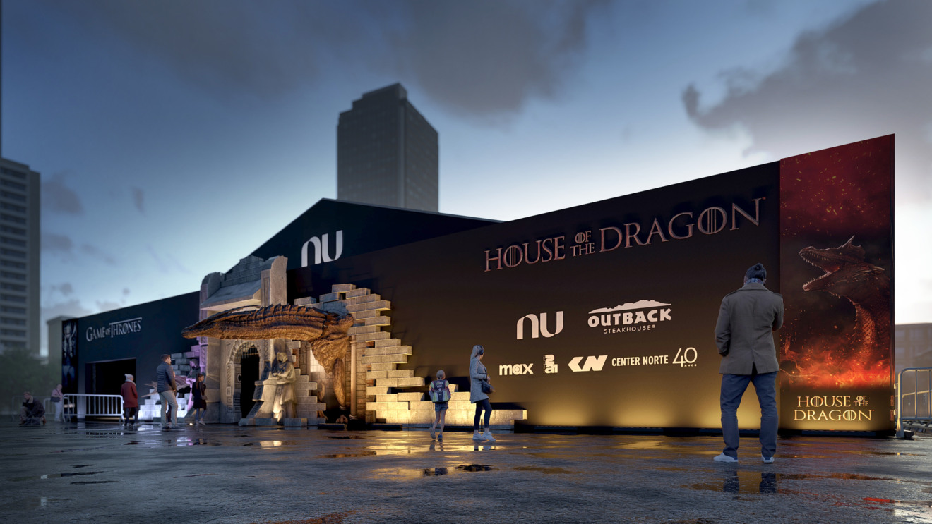 Experiência exclusiva na Cidade Center Norte apresenta recriações de cenários e adereços inspirados em Game of Thrones e House of the Dragon e uma deliciosa vivência gastronômica em parceria com o Outback Steakhouse

