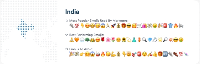 Emojis mais populares na Índia