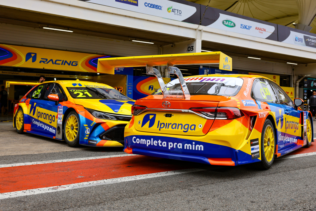 Novo slogan da Ipiranga estará nos carros de Thiago Camilo e Cesar Ramos na próxima etapa da Stock Car, em Interlagos.

