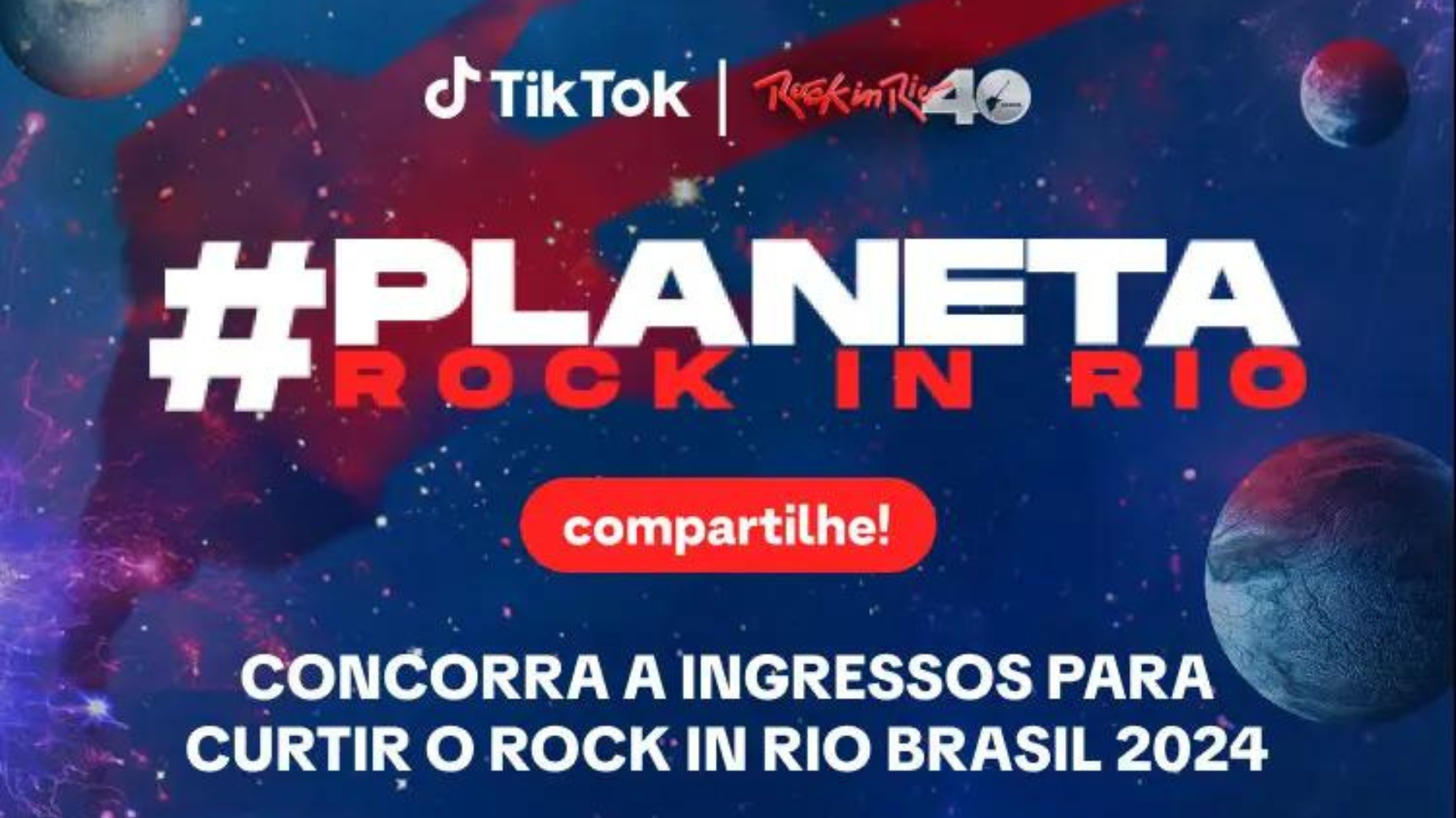 #PlanetaRockInRio concorra a ingressos para curtir o Rock in Rio 2024