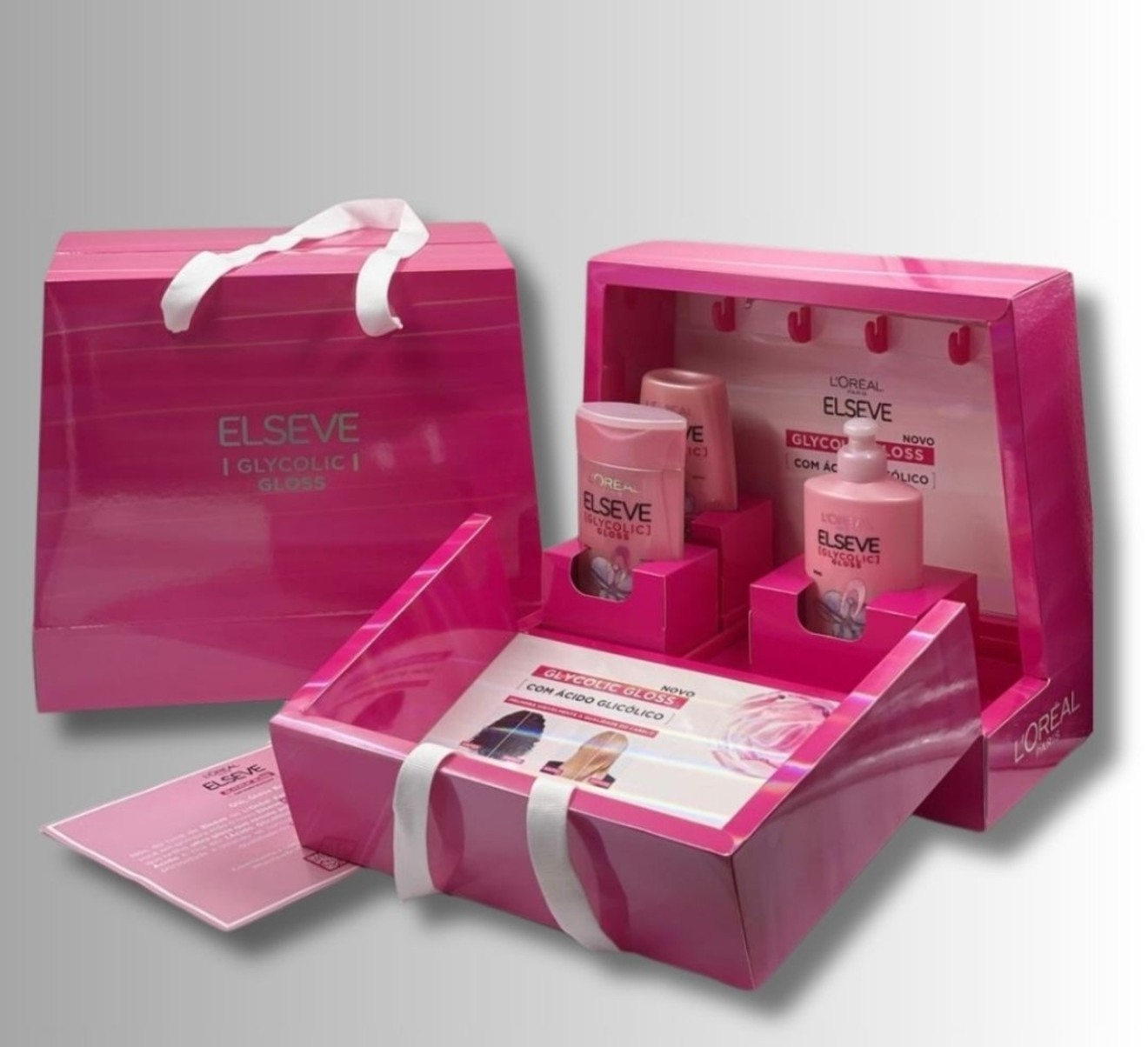 Os aguardados press kits da linha Elseve Glycolic Gloss, da L'Oréal Paris, estão prontos para serem enviados para influenciadores e e-commerce em todo o Brasil, marcando o lançamento do mais recente sucesso de vendas da marca. Para dar vida a esses kits, a Fluxxo foi escolhida como a agência parceira.