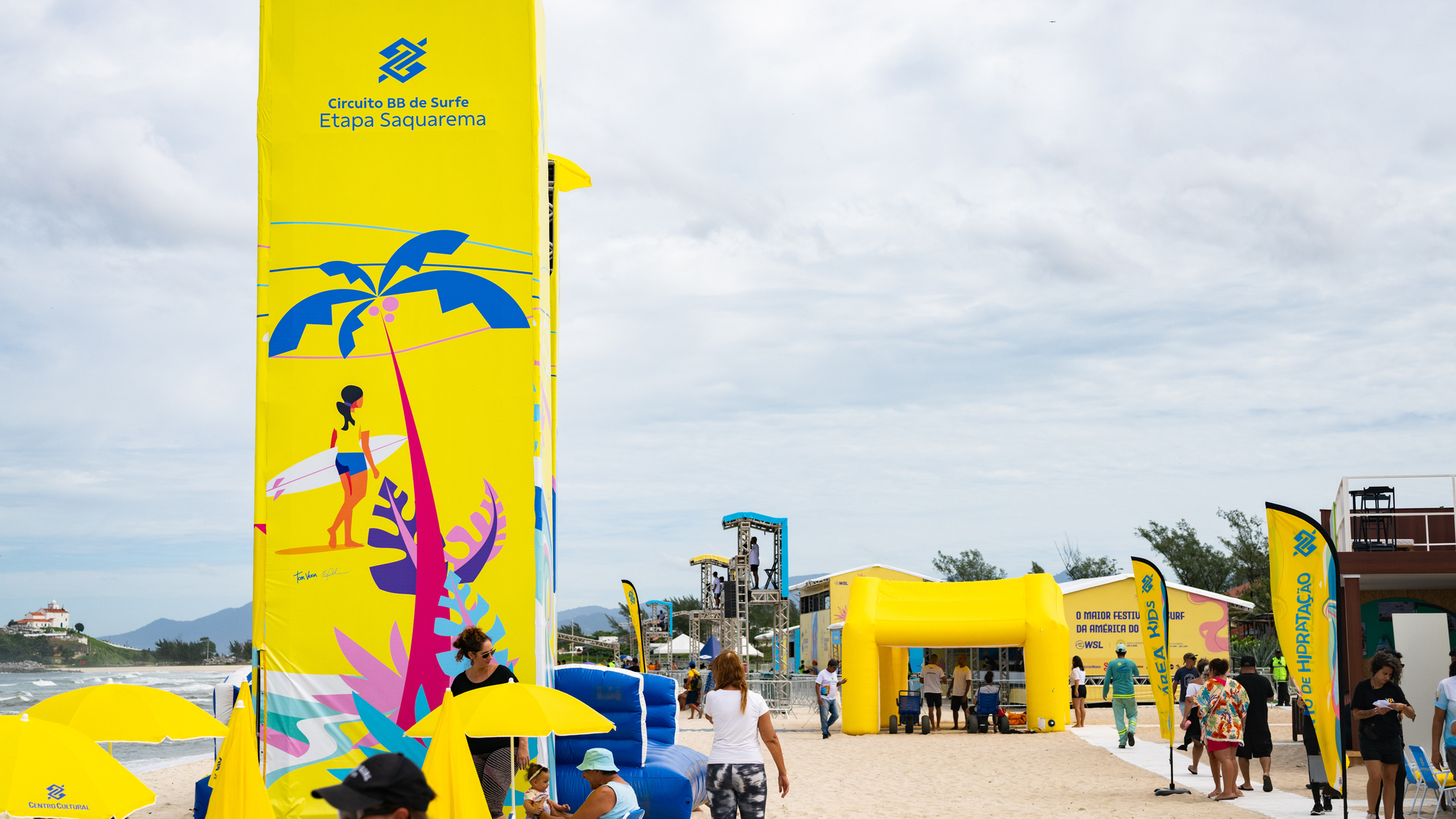 O festival conta com patrocínios de Banco do Brasil, Cerveja Sol, Monster Energy Drink, G-Shock Brasil e Verde Campo, além dos apoios de Juçaí, TVB e Castelhana Praia Hotel. A Feserj (Federação de Surfe do Estado do Rio de Janeiro) e a ASS (Associação de Surfe de Saquarema) são parceiras institucionais do evento.