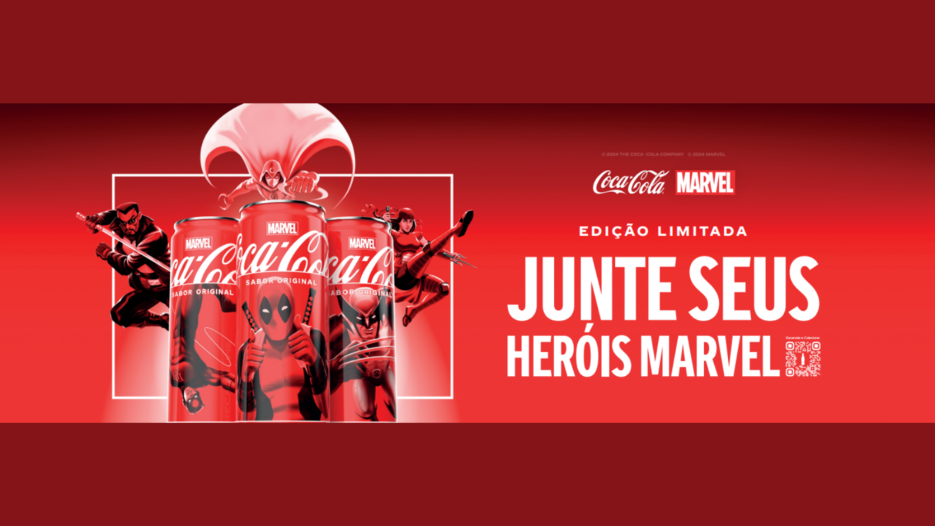 Com novas embalagens de Coca-Cola em edição limitada, os fãs poderão colecionar 36 ilustrações de personagens de design exclusivo e mergulhar em uma experiência inédita em realidade aumentada 
