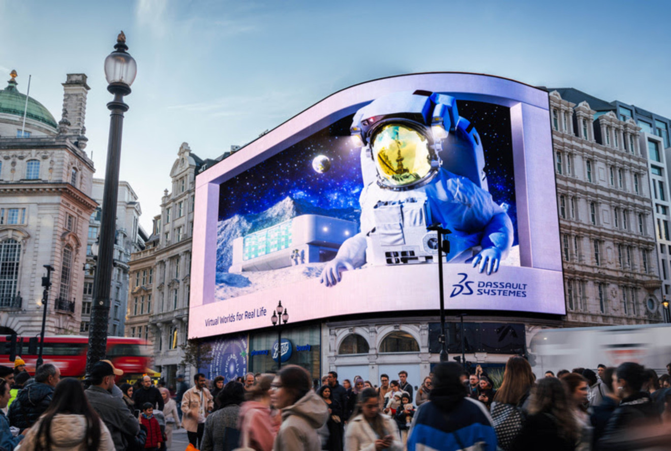 A Dassault Systèmes lançou uma campanha de mídia digital out-of-home (OOH) convidando três milhões de pessoas em Londres para ver e entender como os mundos virtuais estão impactando a vida real em áreas como saúde, cidades e manufatura. 

