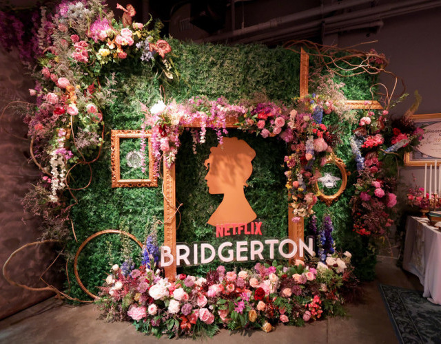 Experiência Bridgerton no Upfront Netflix