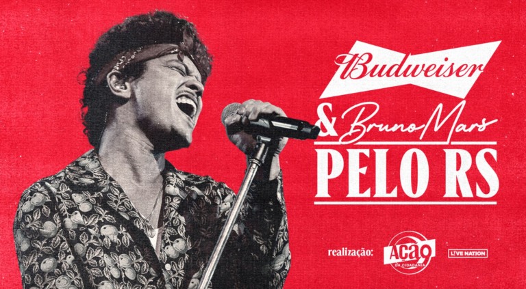 Bud promove show beneficente do Bruno Mars para apoiar vítimas das enchentes no RS