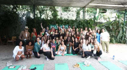 Evento da Palmolive no Dia do Yoga