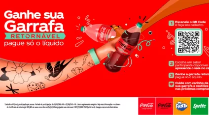 Coca-Cola lança promoção de garrafas retornáveis