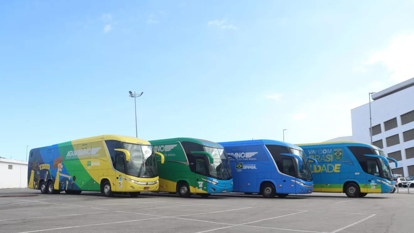 Transportadora oficial do Time Brasil, marca entra no clima com ação que inclui ônibus temático, decoração nas agências e ações especiais 

