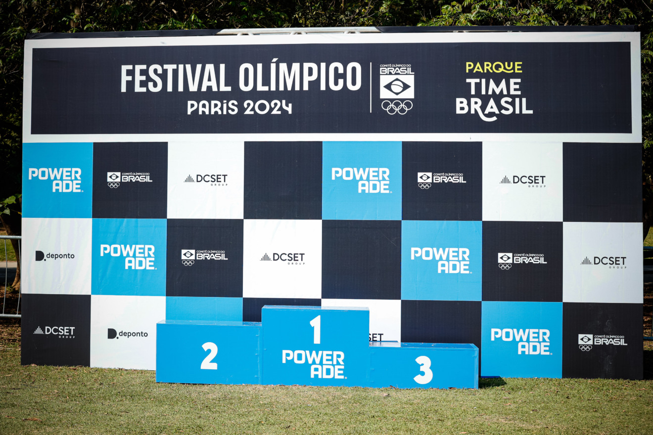 Powerade faz ativação de pódio Olímpico