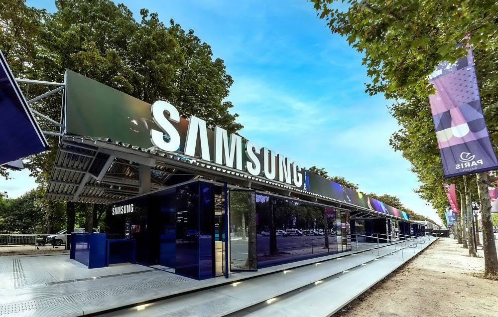 Espaço pop-up Olympic™ rendezvous da Samsung, uma das marcas patrocinadoras das olimpíadas 