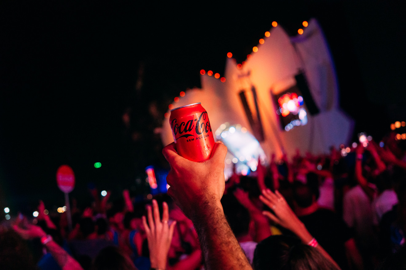 Coca-cola é patrocinadora do festival zepelim