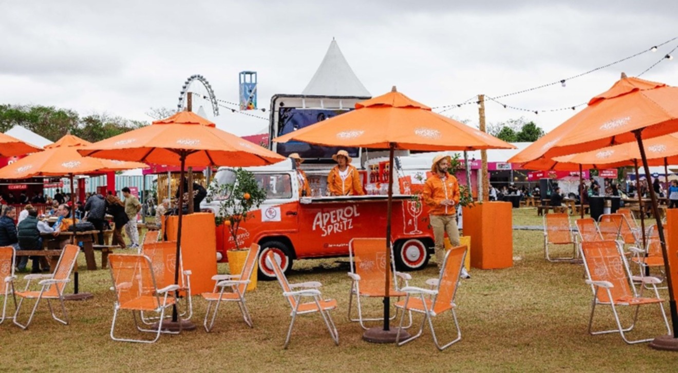 Espaço da Aperol Spritz no Rio Gastronomia