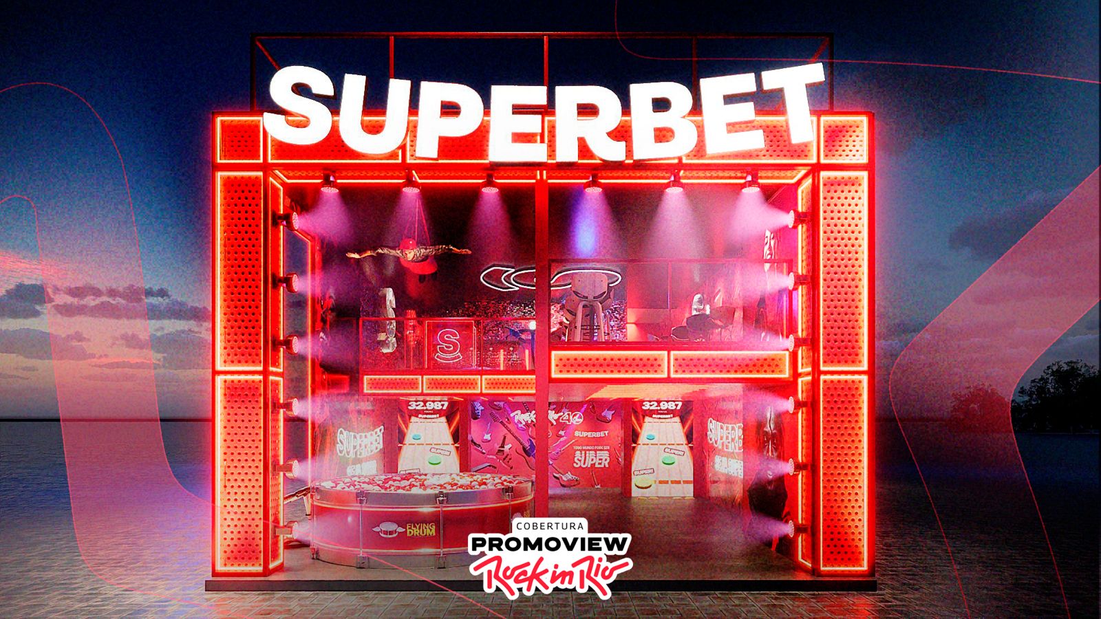 Superbet estreia no Rock in Rio com estande de 3 andares