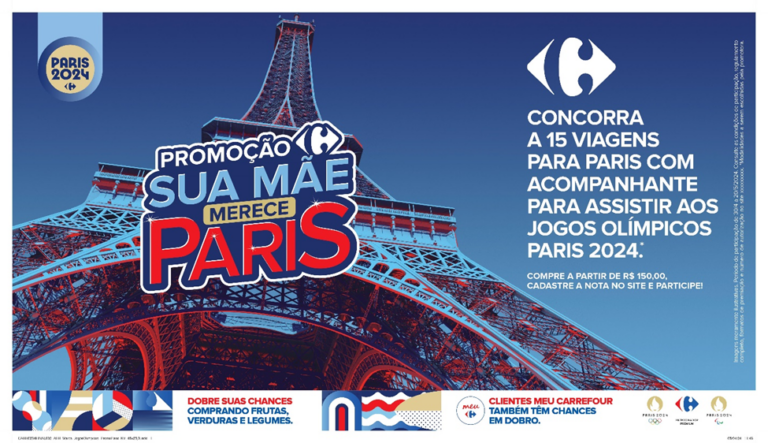 Sorteio do Carrefour leva 30 clientes para Olimpíadas de Paris