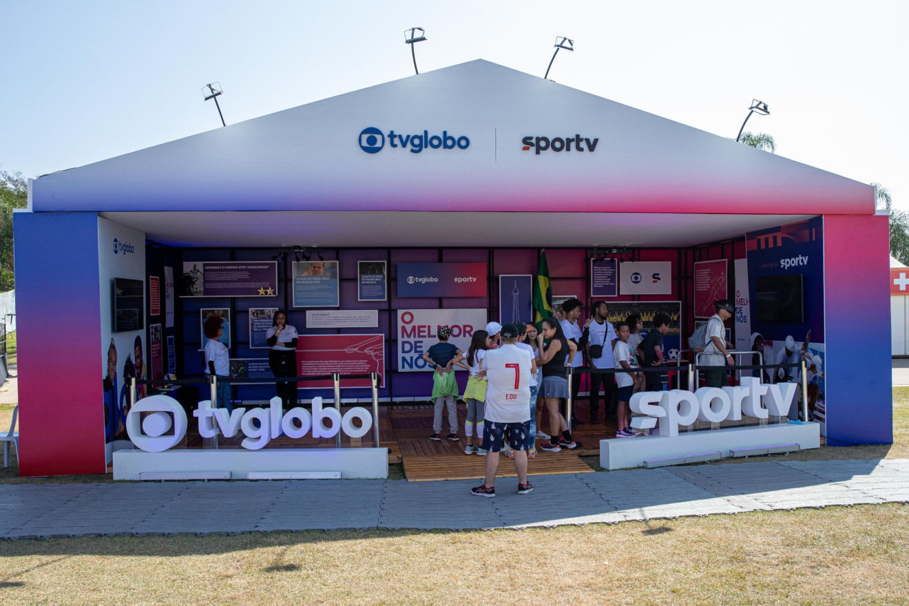 Ativação da TV Globo no Parque Time Brasil