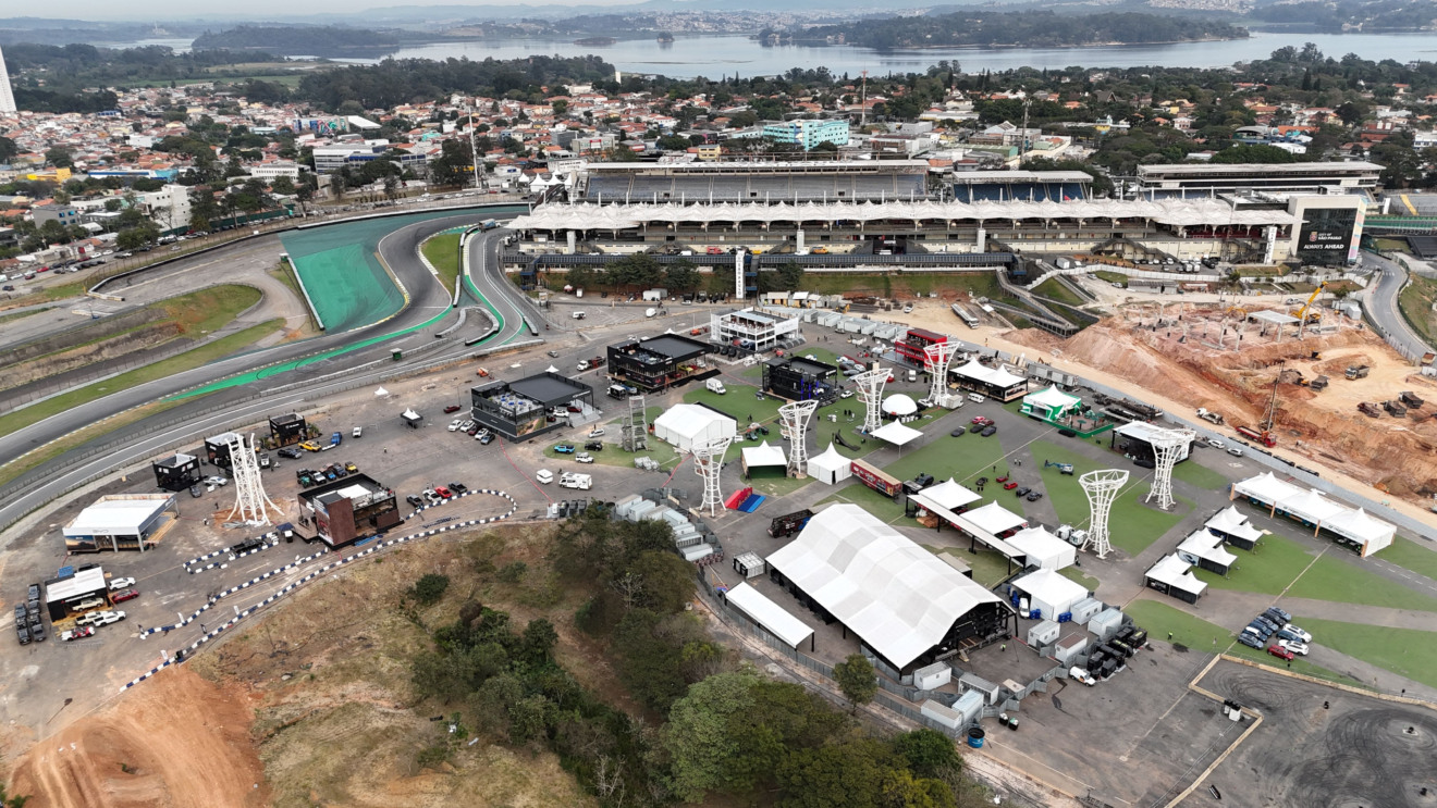 Visão aérea do Festival Interlagos