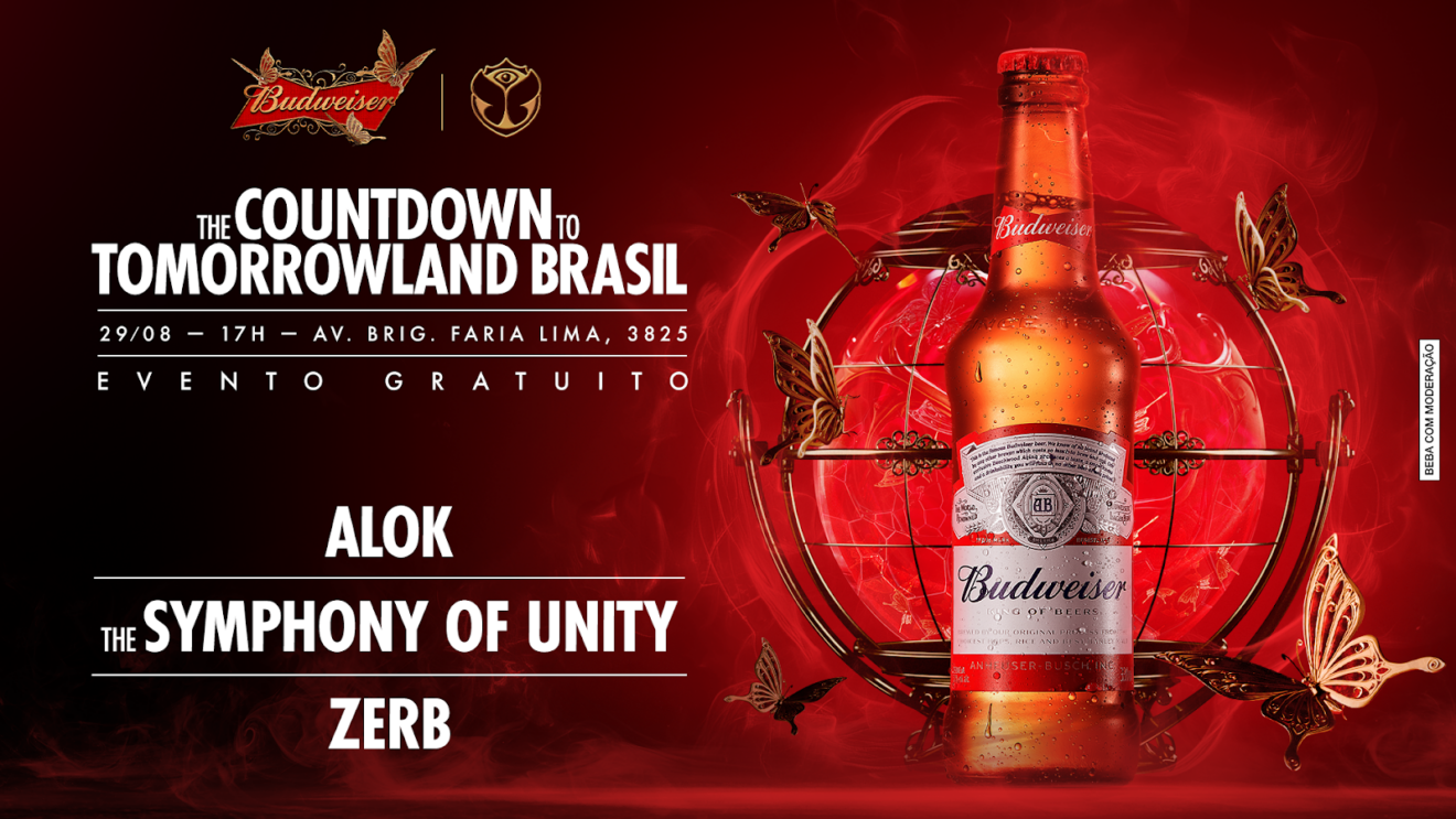 Budweiser faz esquenta gratuito para Tomorrowland Brasil 2024